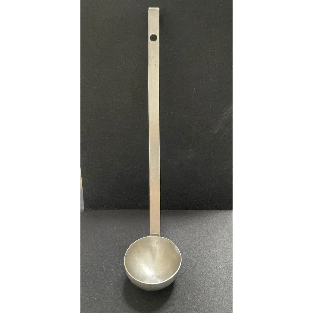 Vintage 1967 U.S. Military Issue Mess Hall Heavy-Gauge Heavy-Duty BICO 2oz Ladle